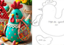 Cómo Hacer Gallinas de Tela Decorativas con Patrón Paso a Paso Cómo Hacer Gallinas de Tela Decorativas con Patrón Paso a Paso