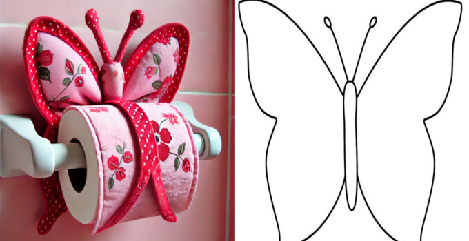 Cómo Hacer un Forro Portapapel con Forma de Mariposa Paso a Paso